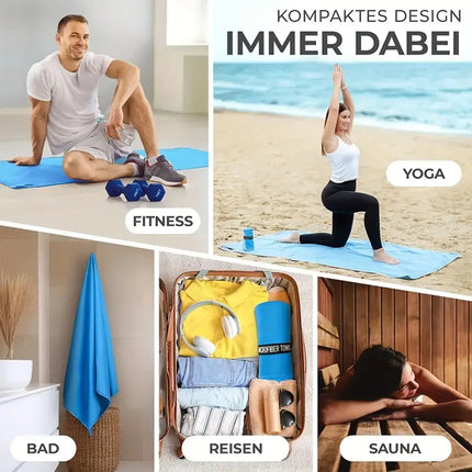 Super absorbent quick-drying soft travel towel for outdoor sports, can be used for travel, yoga, beach, bathing