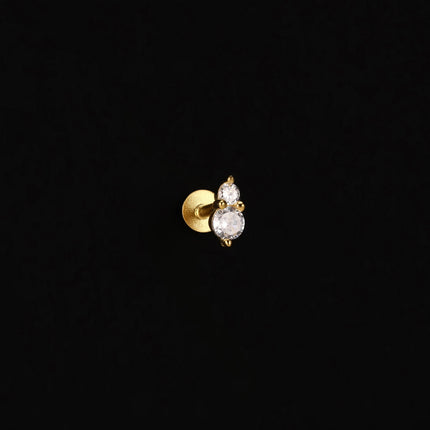 AIDE Heart Round Ball Flat Helix Piercing Earring 925 Sterling Silver Ear Studs Geometric Zircon Exquisite Trinket Studs Aretes PlatiNum