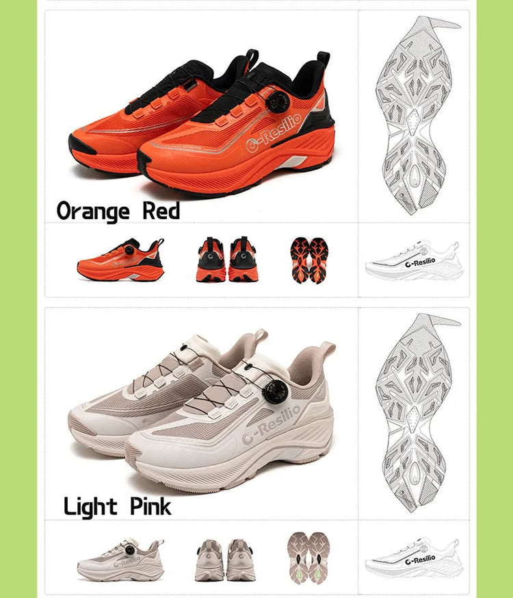 ONEMIX Sneakers da corsa per esterni Scarpe da trail elastiche da uomo Sneakers da donna leggere e traspiranti Coppia scarpe casual impermeabili PlatiNum
