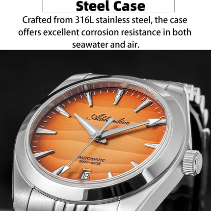 ADDIESDIVE 2026 New Men Watch 39mm Sappphire Automatic 8215 Mechanical Wristwatch 316L Stainless Steel Luminous Waterproof 200m