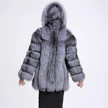 ZADORIN Hooded Fluffy Faux Fur Coat Winter Jacket Women Fashion Thick Warm Faux Fur Jackets Coats Woman Clothing Outerwears