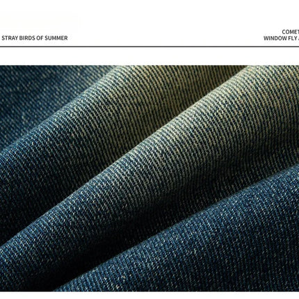 Pantaloncini di jeans cargo da uomo estivi Baggy dritti Moda Casual Pantaloni corti a gamba larga Tasca grande Jeans corti per vacanze al mare Uomo