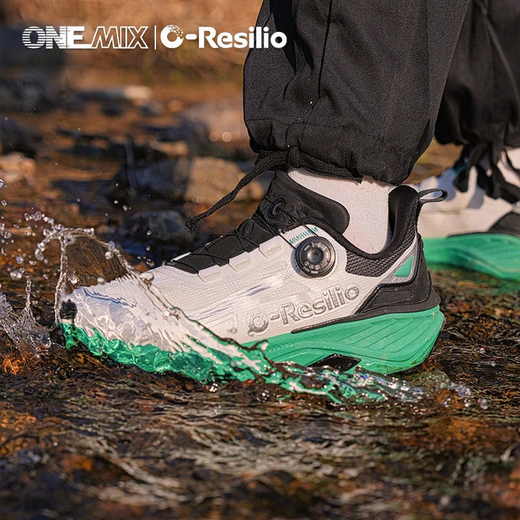 ONEMIX Sneakers da corsa per esterni Scarpe da trail elastiche da uomo Sneakers da donna leggere e traspiranti Coppia scarpe casual impermeabili PlatiNum