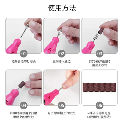 Pen‑Form Manicure Pedicure Grinding Machine Compact Electric Nail Polisher Drill For Daily Nail Grooming And Diy Hand‑Made Nail Creation