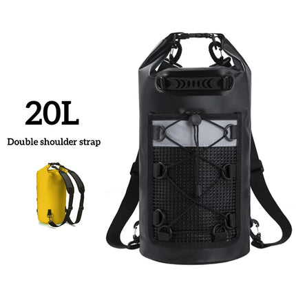 PVC Swimming Backpack Dry Bag for Women Men 10L 20L Waterproof Shoulder Kayak Trekking Drifting Rafting Surfing Boat Bag