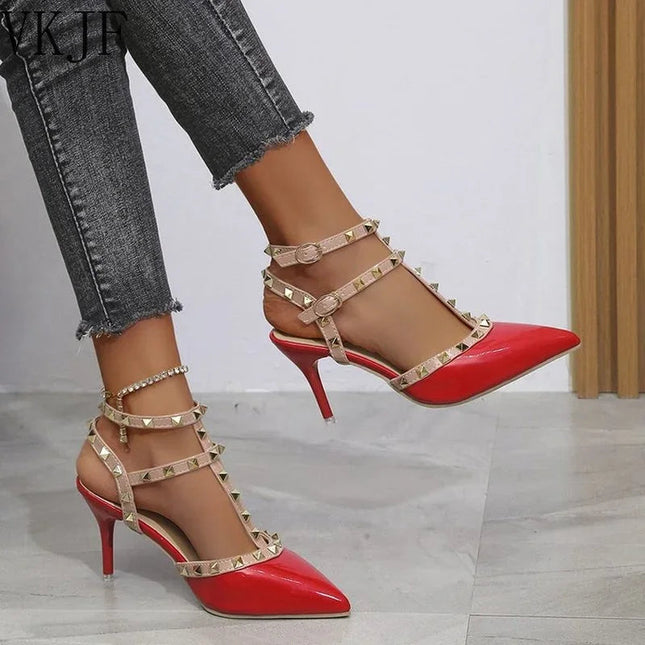 Scarpe donna 2022 estate donna tacchi alti scarpe di san valentino décolleté a punta femminile per scarpe da donna Zapatos Chaussure Femme platinumshop
