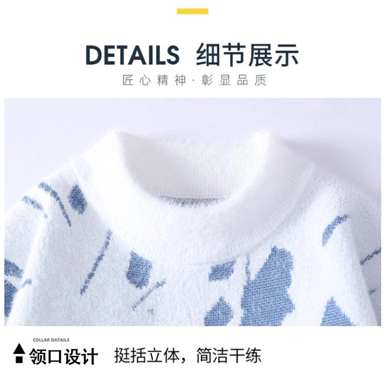 Autumn Winter Sweaters for male men O-neck sweater men Student youth sweaters  Men's Casual Knitwear Pullover Top