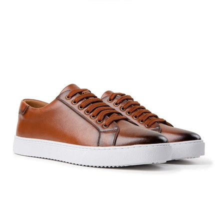 Plus Size 49 Trendy Men Leather Casual Shoes Soft Outdoor Sneakers Comfortable Lightweight Flat Shoes Classic Social Board Shoes