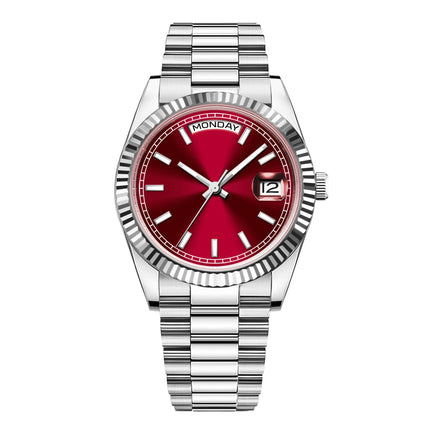 Custom Logo Diy 36/39MM Dial Automatic Mechanical Watches For Man Week Date Type Sapphire Luxury Waterproof Diving Man Watches