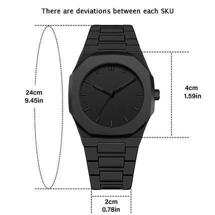 Orologio al quarzo dal design minimalista per uomo, casual, leggero, cinturino in plastica, impermeabile, sportivo, da lavoro, orologio creativo da uomo platinumshop