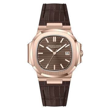 Specht & Söhne Genuine Leather Strap Automatic Mens Watches 2026 Business Watch Men Sapphire Crystal Japan Miyota 8215 Movement