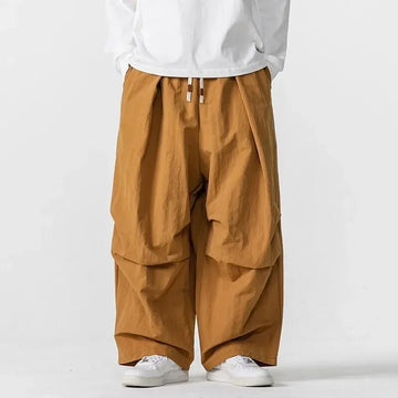Spring Summer New Casual Pants Men Solid Color Loose Harem Pants Fashion Streetwear Hip Hop Wide Leg Trousers Mens Cargo Pant