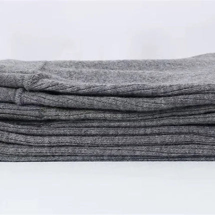 Women's Wool  Leggings Slim Pants High Waist  Autumn and Winter Cashmere Casual Knitted Pencil Pants Korean Thick Casual pants PlatiNum