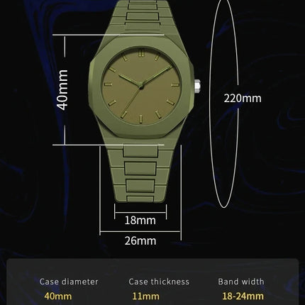Orologio al quarzo dal design minimalista per uomo, casual, leggero, cinturino in plastica, impermeabile, sportivo, da lavoro, orologio creativo da uomo platinumshop