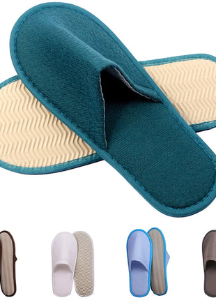 Pantofole usa e getta da donna e da uomo Pantofole da viaggio per hotel antiscivolo Pantofole per ospiti per interni per la casa Scarpe unisex con punta chiusa Salone in famiglia