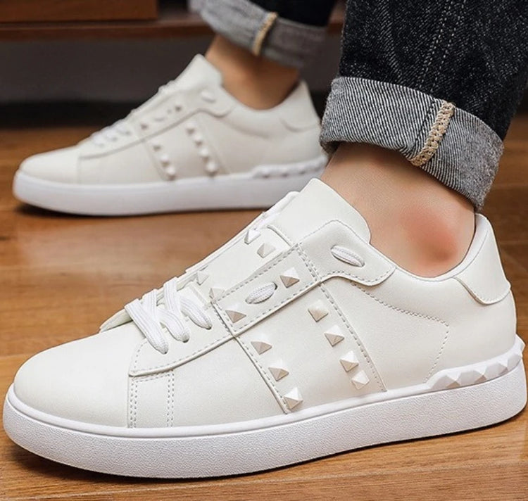 Spring Autumn New Men's White Shoes Trendy Fashion Youth Flat Board Shoes Men's Single Shoes