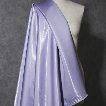 Tessuto Satinato Liquido Lucido di Lusso Riflettente Effetto Galassia per Abiti da Sposa e Design di Abiti alla Moda