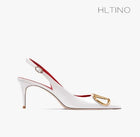 HLTINO Fahion Slingback Nero Comode Scarpe Estive da Donna Sandali con Tacco Alto 2025 Tendenza per Abito da Festa di Nozze