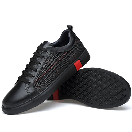 Fashion Trendy Skateboarding Shoes Men Leather Sneakers Casual Shoes Luxury Brand Designers