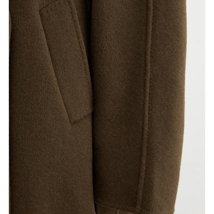 CHIC VEN Women Long Double-sided Woolen Coats Retro Loose Female Overcoat Double Breasted Ladies Windbreak Autumn Winter 2026