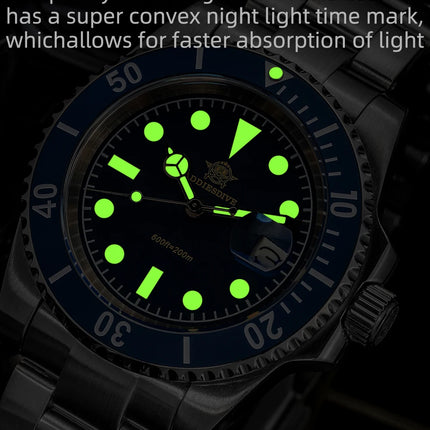 ADDIESDIVE 41mm Mens Dive Watch 200M Water Resistant Vintage Super Luminous Ceramic Bezel Date Display 316L Steel Quartz Watch
