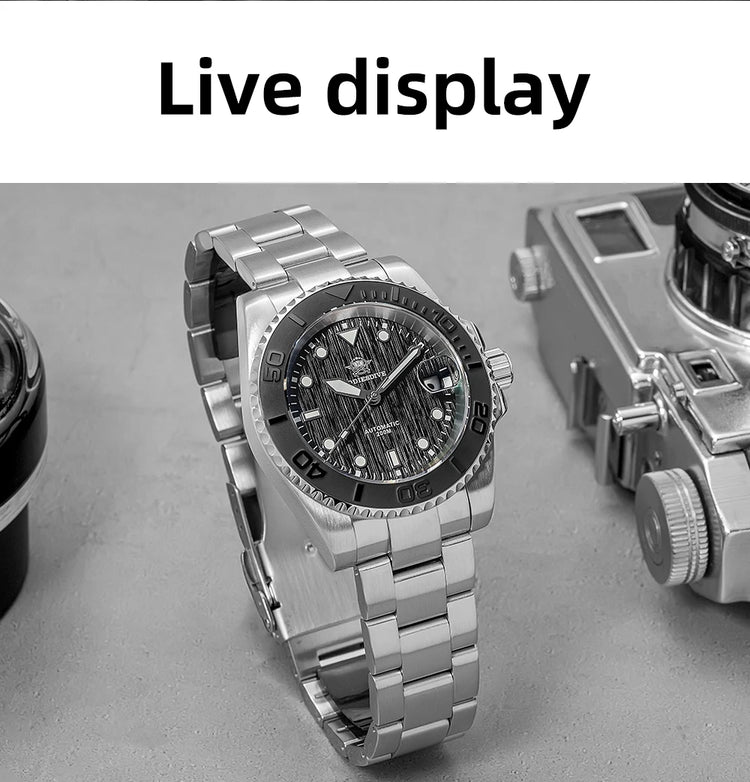 ADDIESDIVE AD2087 Men Watch Waterproof 20Bar Driver Sapphire Glass BGW9 Luminous Reloj Hombre NH35 Automatic Mechanical Watch