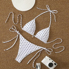 Bikini di Tendenza 2026, Costume da Bagno Sexy con Perle, Micro Bikini a Pois, Abbigliamento da Spiaggia per Donna platinumshop