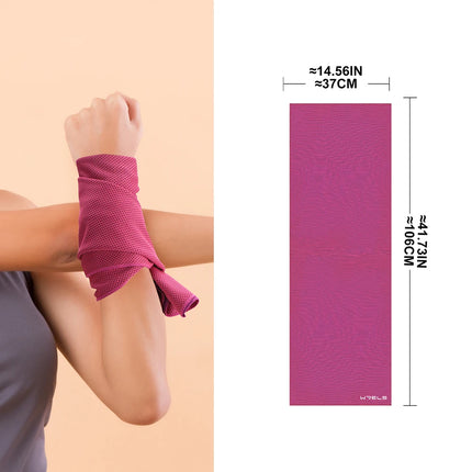 WRELS Asciugamano sportivo rinfrescante, ad asciugatura rapida, assorbente del sudore, morbido, leggero e traspirante, per yoga, palestra, corsa, sport all'aria aperta