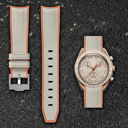 Per Omega Swatch 20mm Curva cinturino per orologio Speedmaster MoonSwatch Planet Snoopy cinturino cinturino a sgancio rapido braccialetto in gomma platinumshop