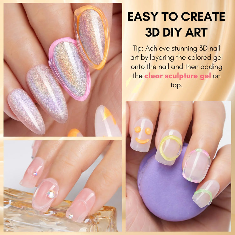 Diamond Adhesive Non-Dripping Press-On Nails Glue for Nail Accessories Metal Jewelry Strong Specialized Bonding Long-Lasting Hold