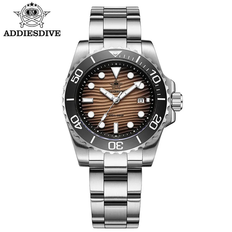 ADDIESDIVE Luxury Men's Quartz Watch Japan 2115 Stainless Steel Diving Luminous Watches 200m Waterproof High-End Wristwatch New