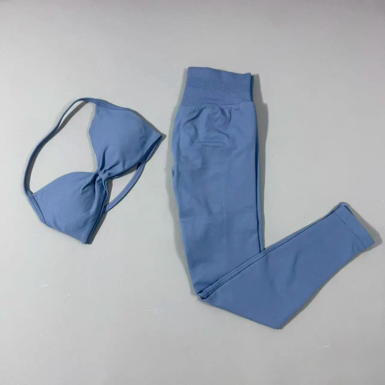 Yoga Gym Set 2 Piece Women Strappy Yoga Bra Top Workout Scrunch Shorts Sports Suit Fitness Clothes Seamless Yoga