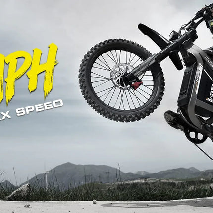 COSWHEEL R19 Bicicletta Elettrica 72V 40AH con Batteria al Litio, E-bike da Montagna per Adulti 9000W, Ciclomotore Elettrico da Uomo, E-truck da Strada