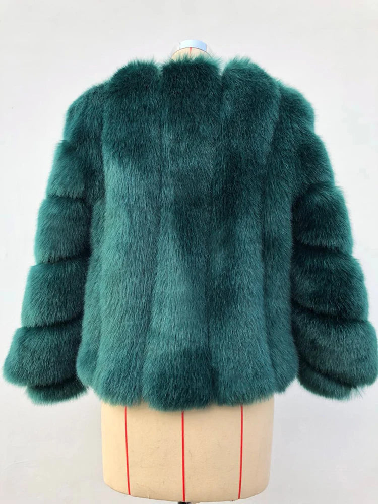 ZADORIN NEW Streetwear Furry Faux Fur Coat Woman Clothing Elegant Long Sleeve Winter Coats Woman Jackets Fourrure Abrigo Mujer