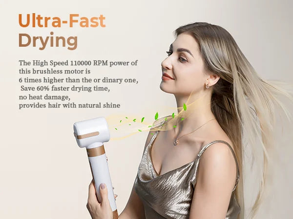 UKLISS 7 in 1 Hair Dryer Brush Set, Air Styler with Curling, Straightening, Volumising Attachments