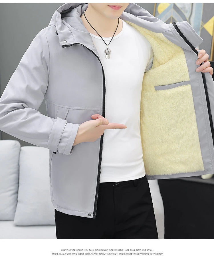 Men's Autumn/Winter Jackets New Arrived Trendy Brand Couple Jacket Men's Women's Handsome Casual Hooded Work Jacket Coat
