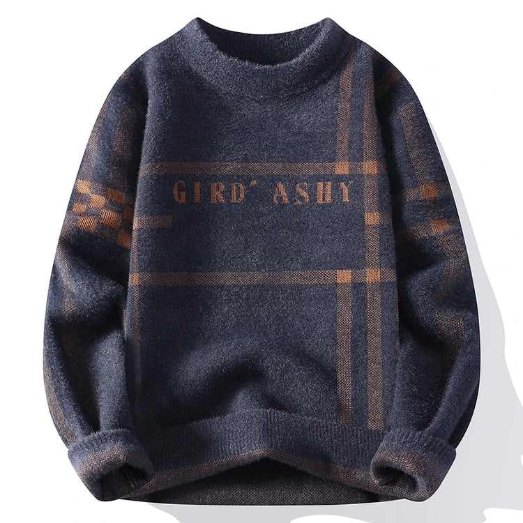 Sweaters men Winter Letter pattern thick sweater men Student youth sweaters autumn Men's wool pullovers full
