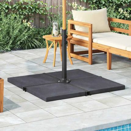 Base de parasol d'extérieur en granit, carrée, stable, au design luxueux