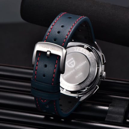 Orologio da uomo di lusso retrò 2026 PAGANI DESIGN Cronografo sportivo al quarzo VK63 con zaffiro AR impermeabile e cinturino in pelle