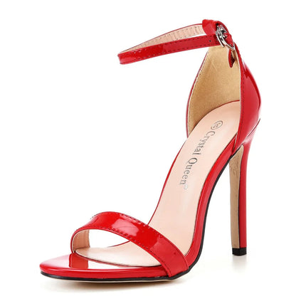 2026 spring Fashion Large Size 11cm Woman Sexy Dance Shoes Sandals Women Shoe Summer High Heels Stiletto Elegant Party Shoe PlatiNum