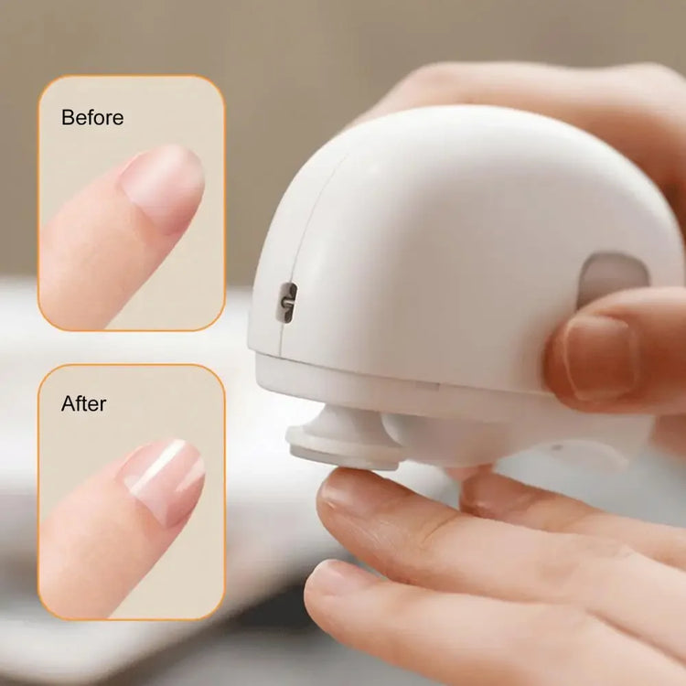3-in-1 Electric Nail Trimmer for Seniors & Adults, Automatic Nail Clipper with Polishing, Rechargeable Safe Nail Cutter for Elderly Kids