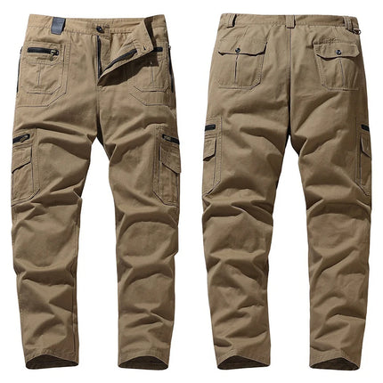 Cargo Pants Cotton Tactical Casual Pants Men Multi-Pockets Casual Pants Traninig Work Trousers For Man 2024 Plus Size 5XL