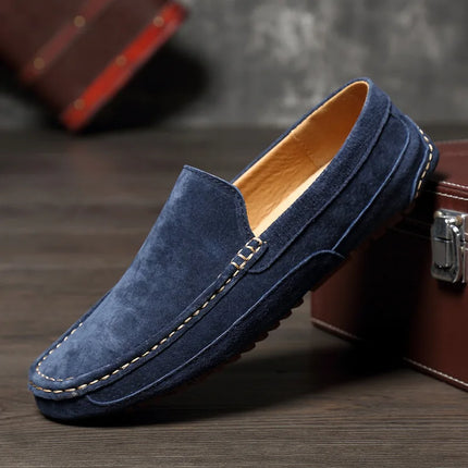 Mocassini da uomo in pelle scamosciata di lusso 2022 scarpe casual da uomo scarpe da barca fatte a mano da uomo Slipon scarpe da guida mocassini maschili Zapatos