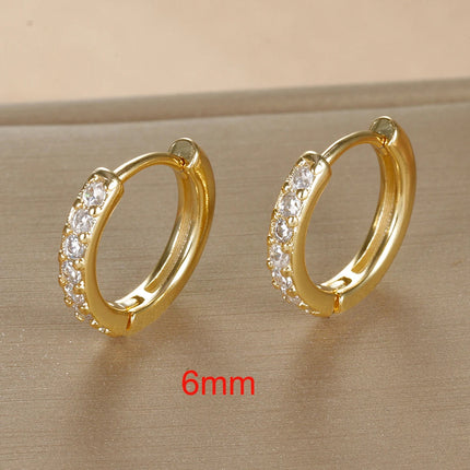 2 pezzi piccoli orecchini a cerchio piccoli Huggie in acciaio inossidabile per le donne cerchio rotondo punk unisex orecchini rock gioielli penetranti della cartilagine PlatiNum