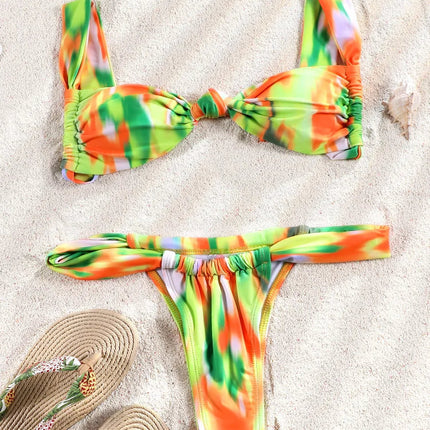 ZRTAK Costume a due pezzi Bikini 2025 Costume da bagno donna Push Up Costume da bagno Bikini sexy Set Costumi da bagno Stampa Beachwear Biquinis solidi platinumshop