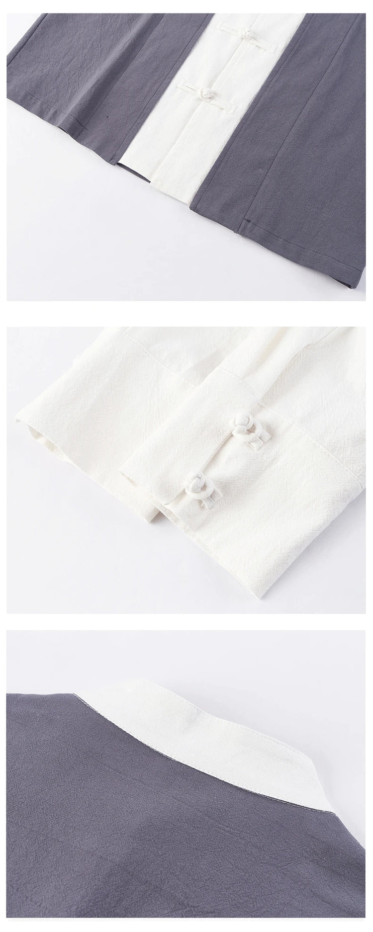 Camicie da uomo tradizionali Camicie da uomo in cotone e lino retrò stile cinese Camicette casual da uomo Kung Fu Tai Chi Tang da meditazione Zen