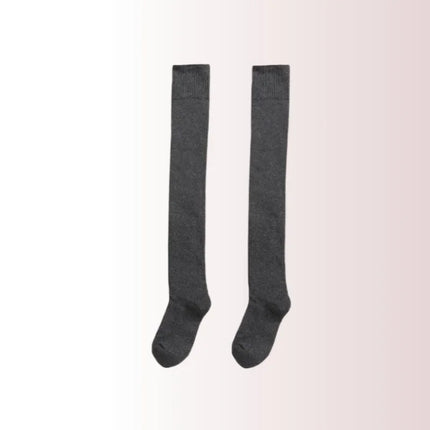 Scaldamuscoli classici in maglia Calzini scaldamuscoli al ginocchio in maglia a costine Calze da donna Calzini alti al ginocchio lavorati a maglia per il massimo comfort