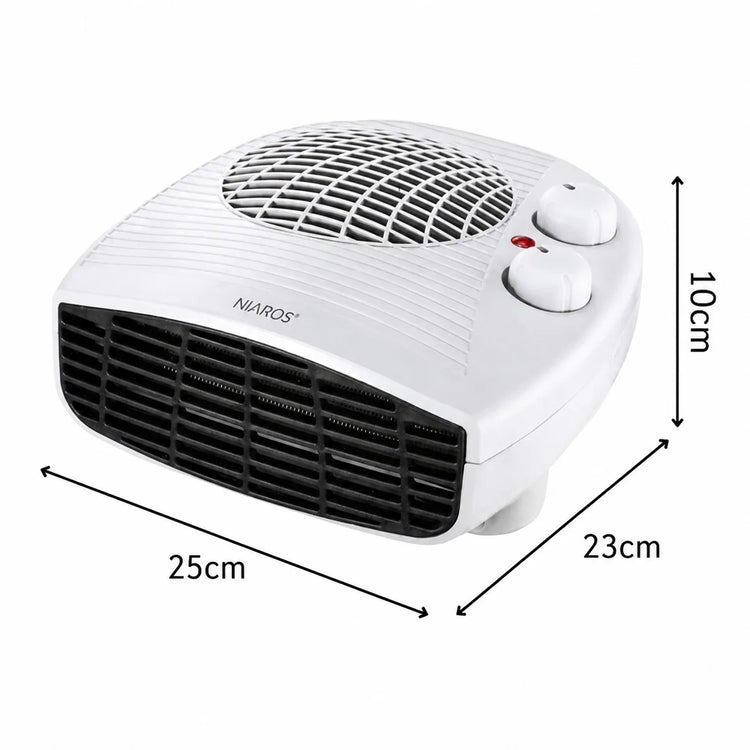 2000W Portable Electric Heater with Adjustable Thermostat and 3 Operating Modes, Fast Heating for Rooms of 13-20m², Overheating Protection
