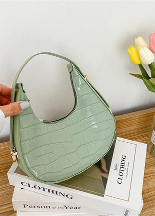 Fashion Stone Pattern Shoulder Bag Women'S Small Handle Underarm Bag Clutch Luxury Women'S Handbag Tote Bag Mini Dumpling Bag PlatiNum