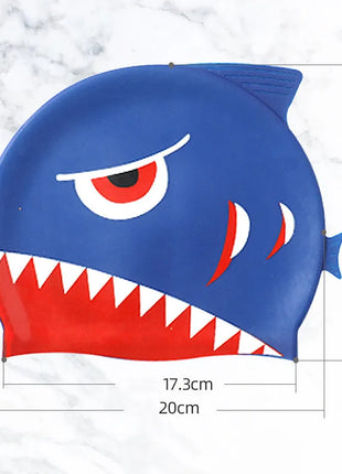 Cuffia da nuoto per bambini con dinosauro simpatico cartone animato Cuffia da nuoto per ragazzi e ragazze Cuffia da nuoto per bambini impermeabile ad alta elasticità in silicone morbido